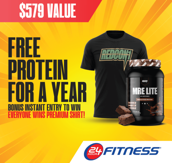 Enter To Win Free Protein For A Year + A Free Shirt Today